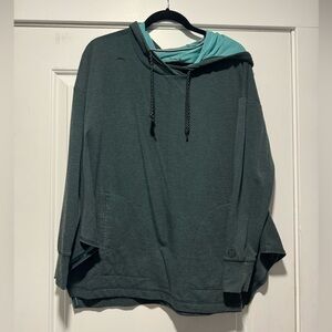 Hurley Aqua and Charcoal Hoodie